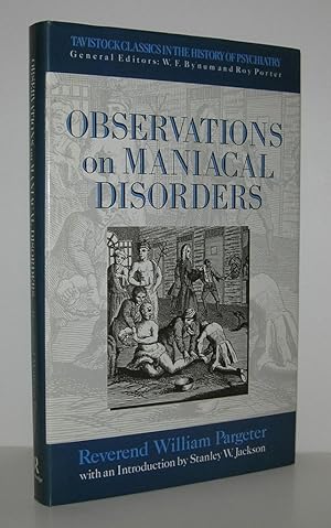 Imagen del vendedor de OBSERVATIONS ON MANIACAL DISORDER a la venta por Evolving Lens Bookseller