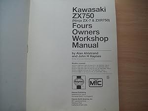 Kawasaki ZX750 Ninja ZX-7 Ninja ZXR750 New Haynes Workshop Manual 1989-1996