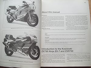 Kawasaki ZX750 Ninja ZX-7 Ninja ZXR750 New Haynes Workshop Manual 1989-1996