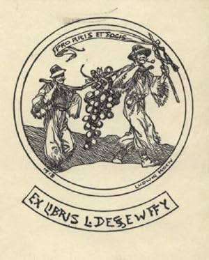 Seller image for Exlibris fr L. Dessewffy. Klischedsruck von Ludwig Koch. for sale by Antiquariat Heinz Tessin