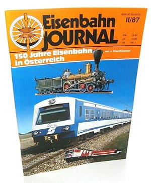 Imagen del vendedor de 150 Jahre Eisenbahn in sterreich. (Eisenbahn-Journal, II/87). a la venta por Brbel Hoffmann