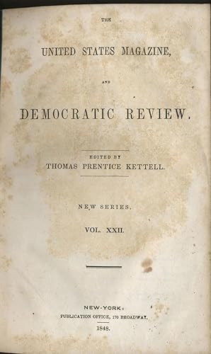 Bild des Verkufers fr The United States Magazine and Democratic Review zum Verkauf von Antipodean Books, Maps & Prints, ABAA