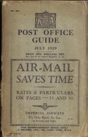 Post Office Guide. July 1929