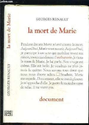 Seller image for LA MORT DE MARIE for sale by Le-Livre