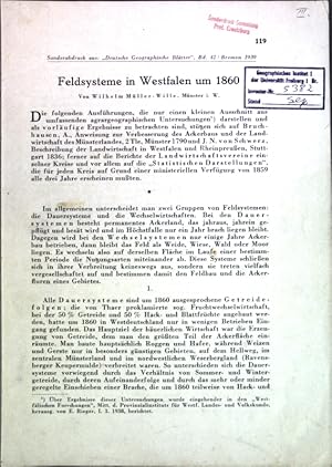 Seller image for Feldsysteme in Westfalen um 1860; for sale by books4less (Versandantiquariat Petra Gros GmbH & Co. KG)