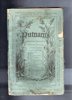 Immagine del venditore per PUTNAM'S MONTHLY MAGAZINE. Issue of August 1869 venduto da Jim Hodgson Books