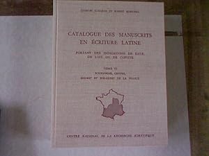 Catalogue des manuscrits en ecriture Latine. Portant des indications da date, de lieu ou de copis...