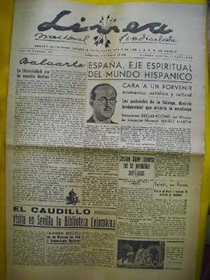 LÍNEA Nacional Sindicalista. Año II - Número 301 - 27 Marzo 1940
