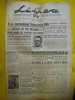 LÍNEA Nacional Sindicalista. Año II - Número 280 - 1 Marzo 1940