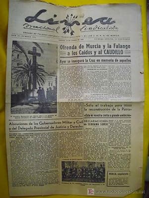 LÍNEA Nacional Sindicalista. Año II - Número 304 - 30 Marzo 1940