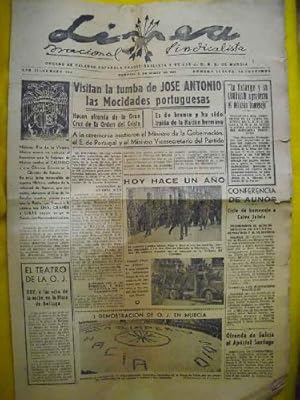 LÍNEA Nacional Sindicalista. Año II - Número 305 - 31 Marzo 1940