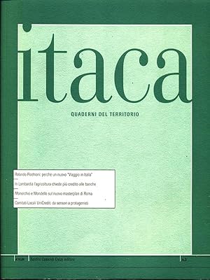 Bild des Verkufers fr Itaca quaderni del territorio - n. 3 zum Verkauf von Librodifaccia