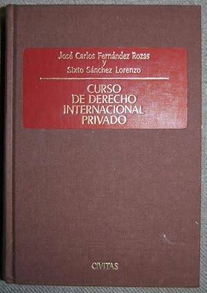 Imagen del vendedor de CURSO DE DERECHO INTERNACIONAL PRIVADO a la venta por Fbula Libros (Librera Jimnez-Bravo)