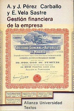 Seller image for GESTIN FINANCIERA DE LA EMPRESA. 1 edicin. for sale by angeles sancha libros