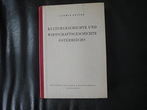 Immagine del venditore per Kulturgeschichte Und Wirtschaftsgeschichte sterreichs venduto da Malota
