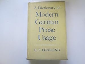 Seller image for A dictionary of modern German prose usage for sale by Goldstone Rare Books