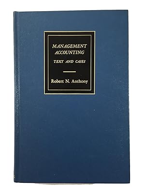 Seller image for Management Accounting - Text and Cases for sale by Friends of the Curtis Memorial Library