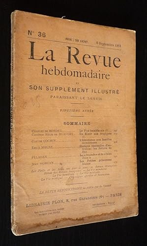 Seller image for La Revue hebdomadaire (20e anne, n36, 9 septembre 1911) et son supplment illustr L'Instantan for sale by Abraxas-libris