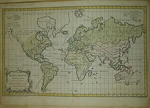 Mappe Monde suivant la proiezione des cartes reduites