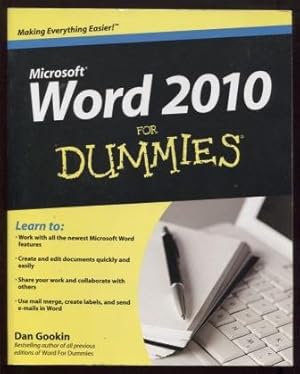 Seller image for Word 2010 For Dummies for sale by E Ridge Fine Books