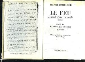 Bild des Verkufers fr LE FEU- SUIVI DU CARNET DE GUERRE zum Verkauf von Le-Livre
