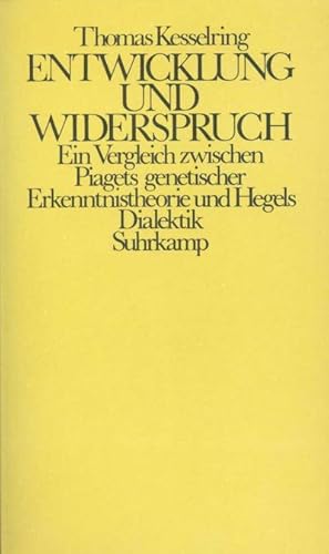 Bild des Verkufers fr Entwicklung und Widerspruch : Ein Vergleich zwischen Piagets genetischer Erkenntnistheorie und Hegels Dialektik zum Verkauf von AHA-BUCH GmbH