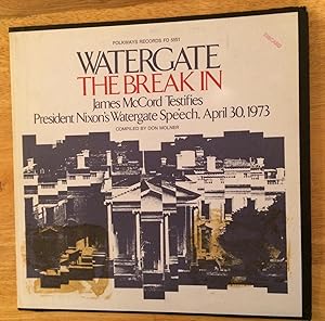 Watergate. The Break In James McCord Testifies. President Nixon's Watergate Speech. Vinyl LP