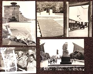 [Five press photographs of Antifascist memorials in the GDR]