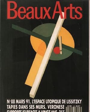 Seller image for Beaux arts magazine n 88 / l'espace utopique de lissitzky- tapies dans ses murs for sale by librairie philippe arnaiz