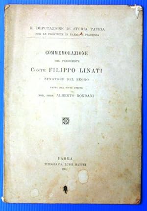 commemorazione del Presidente Conte Filippo Linati