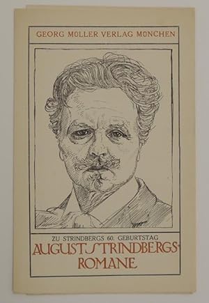August Strindbergs Romane. Zu Strindbergs 60. Geburtstag. Verlagsprospekt.