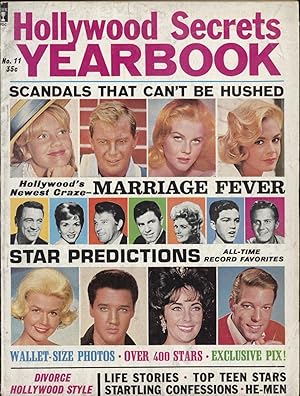 Image du vendeur pour Hollywood Secrets Yearbook, No. 11 (1963): Elizabeth Taylor, Richard Burton, Hollywood Scandals, Hayley Mills, Divorce Hollywood Style, Sandra Dee, Jayne Mansfield, Needed: New He-Men, Bachelors, Star Predictions, Frank Sinatra, and Much More mis en vente par Katsumi-san Co.