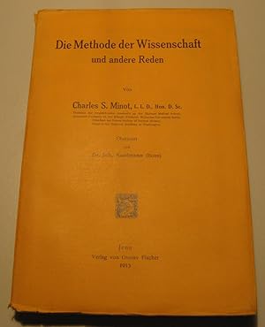 Seller image for Die Methode der Wissenschaft und andere Reden. bersetzt von Dr. Joh. Kaufmann. for sale by HamlehBuch