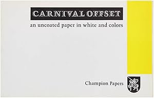 Imagen del vendedor de Carnival Offset, An Uncoated paper in White and Colors a la venta por Harper's Books, ABAA