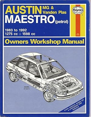 Seller image for Austin/MG Maestro Owners Workshop Manual.1983 to 1992 for sale by M.Roberts - Books And ??????