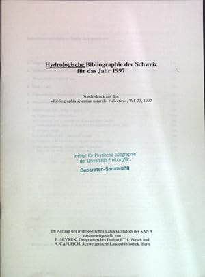 Seller image for Hydrologische Bibliographie der Schweiz fr das Jahr 1997; for sale by books4less (Versandantiquariat Petra Gros GmbH & Co. KG)