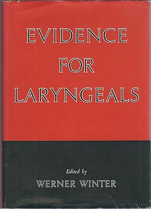 Seller image for Evidence for Laryngeals for sale by Turn-The-Page Books