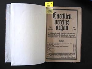 Bild des Verkufers fr Ccilienvereinsorgang 45. Jg., 1920. Fortsetzung der von Dr. Franz Witt (+2. Dezember 1988) begrndeten Monatschrift "Fliegende Bltter fr katholishe Kirchenmusik". Amtliches Organ des Allgemeinen Ccilienvereins zur Frderung der katholischen Kirchenmusik auf Grund des ppstl. Breve vom 16. Dez. 1870. zum Verkauf von Augusta-Antiquariat GbR