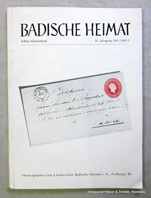 Image du vendeur pour Jahrgang 31, Heft 1. Freiburg 1951. Mit Abbildungen. 79 S., 2 Bl. Or.-Umschlag. mis en vente par Jrgen Patzer