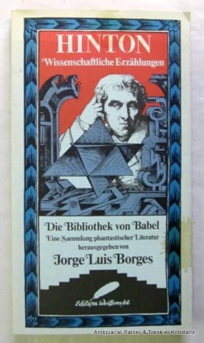 Image du vendeur pour Wissenschaftliche Erzhlungen. Vorwort von Jorge Luis Borges. bersetzt von Angelika Hildebrandt-Essig. Stuttgart, Edition Weitbrecht, 1983. 140 S., 1 Bl. Illustrierter Or.-Kart.; Vorderdeckel mit Fleck. (Die Bibliothek von Babel, 10). (ISBN 3522711009). mis en vente par Jrgen Patzer