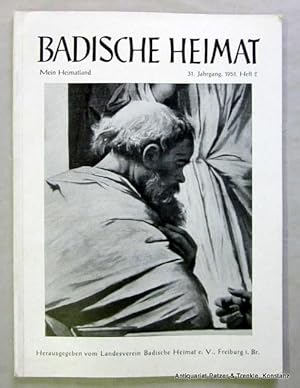 Image du vendeur pour Jahrgang 31, Heft 2. Freiburg 1951. Mit Abbildungen. (76 S.). Or.-Umschlag. mis en vente par Jrgen Patzer