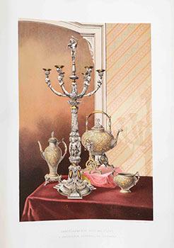 Candelabra, Gold and Silver by V. Christensen of Copenhagen at the American Centennial Exhibition...