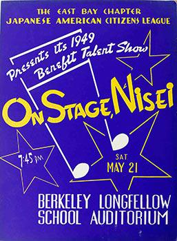 Imagen del vendedor de The East Bay Chapter. Japanese American Citizens League. Presents its 1949 Benefit Talent Show. On Stage Nisei. a la venta por Wittenborn Art Books