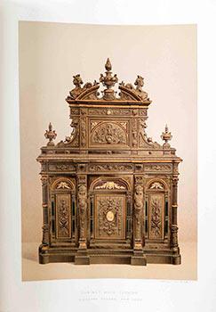 Carved Wood Cabinet by Giuseppe Ferrari, of New York at the American Centennial Exhibition at Phi...