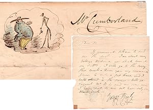 Bild des Verkufers fr A.L.s. to Mr. Cumberland. zum Verkauf von John Windle Antiquarian Bookseller, ABAA