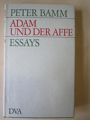 Bild des Verkufers fr Adam und der Affe. Essays. zum Verkauf von Antiquariat Gisa Hinrichsen