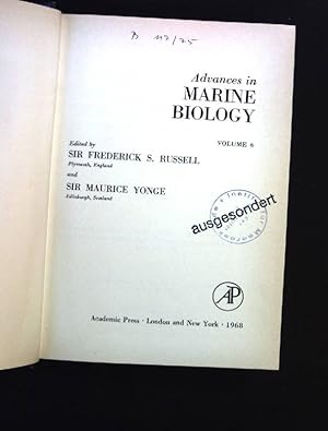 Bild des Verkufers fr Advances in Marine Biology: v. 6 zum Verkauf von books4less (Versandantiquariat Petra Gros GmbH & Co. KG)