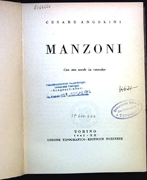 Imagen del vendedor de Manzoni - Con otto tavole in rotocalco a la venta por books4less (Versandantiquariat Petra Gros GmbH & Co. KG)