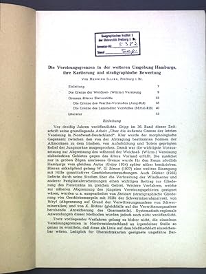 Image du vendeur pour Die Vereisungsgrenzen in der weiteren Umgebung Hamburgs, ihre Kartierung und stratigraphische Bewertung; mis en vente par books4less (Versandantiquariat Petra Gros GmbH & Co. KG)