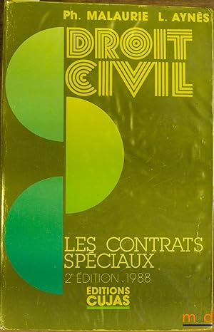 Bild des Verkufers fr COURS DE DROIT CIVIL: LES CONTRATS SPCIAUX, 2med. 1988 zum Verkauf von La Memoire du Droit